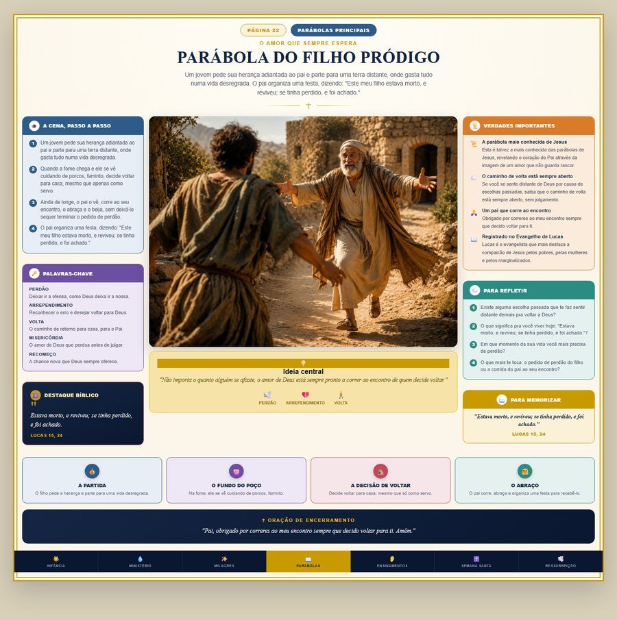 Página real — Parábola do Filho Pródigo